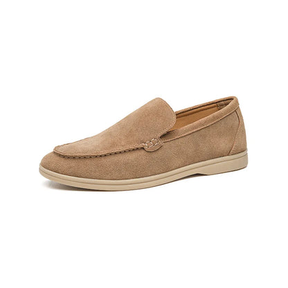 Herren lässige Schuhe Kuh Wildleder echte Leder Männer Klassische Britenstil -Ladung Moccasins Herren Leichte bequeme Fahrflats