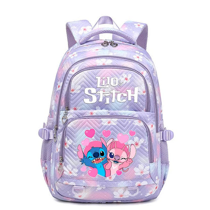 Lilo Stitch Waterproof Large Capacity Backpack for Women Girls Daypack Lightweight Schoolbag Casual Travel Knapsack