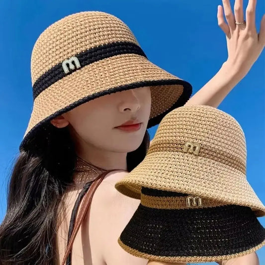 Fashion Elegant Bow Fisherman Hat UV Protection Foldable Woman Sun Hat Wide Brim Sunshade Sunscreen Bucket Cap Summer
