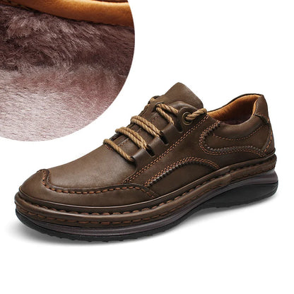 Menn ekte skinnsko forretningsformelle sko 100% koselige puste sneaker fjelltursko 2019 nye skinns joggesko