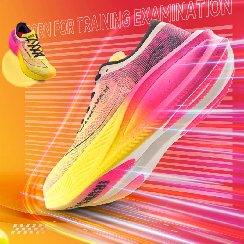 IRUNSVAN Professional Marathon Shoes Men Nylon Carbon Fiber Breathable Ultra Light  Race Running Sneakers Unisex