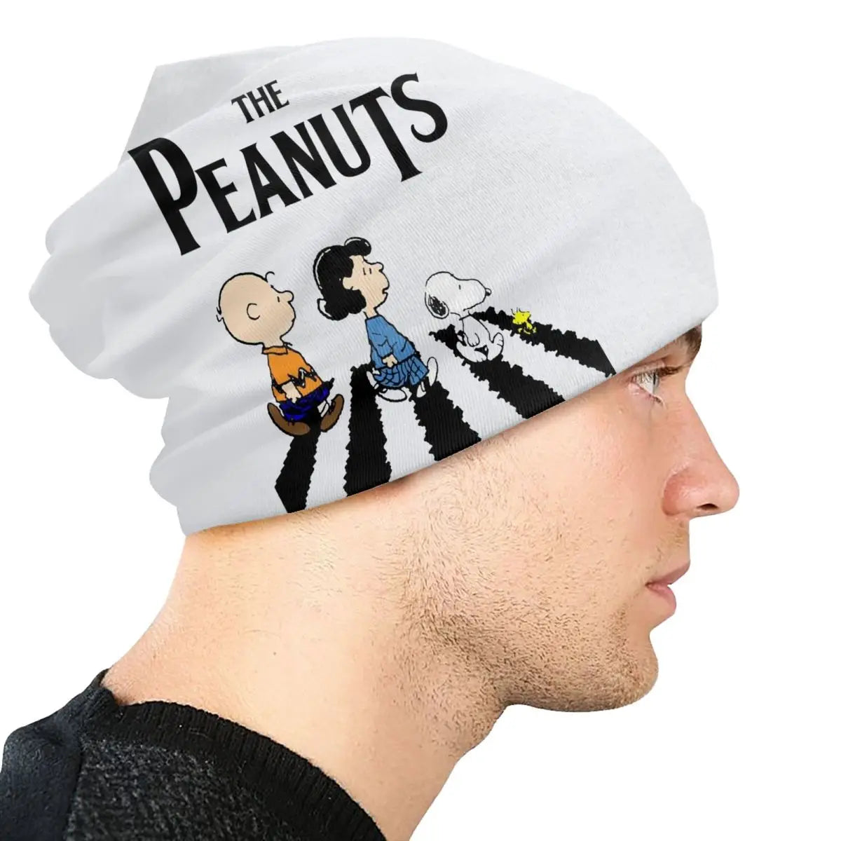 Custom The Peanuts Bonnet Hats Street Knitted Hat For Women Men Winter Warm S-Snoopys Skullies Beanies Caps