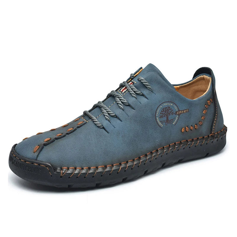 Chaussures à la main pour hommes décontractés pour hommes baskets hommes confortables en cuir mores de bouteilles
