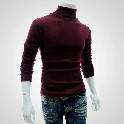 Frühling dünne Männer Rollkragenpullover schwarze Pullover Kleidung für Männer Baumwolle Harajuku gestrickt
