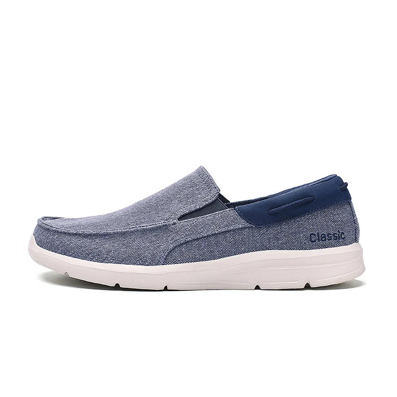 Ny sommer åndbar lærred sko mænd loafers glider på sneakers mode afslappet mænd sko lette lejligheder mænd, der kører zapato
