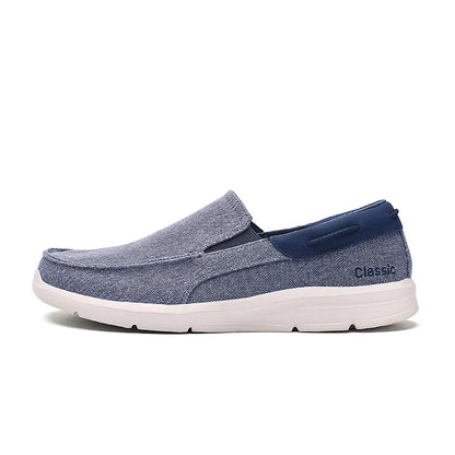 Ny sommer åndbar lærred sko mænd loafers glider på sneakers mode afslappet mænd sko lette lejligheder mænd, der kører zapato