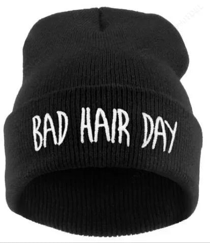 New THUG LIFE Black Letter Beanie Unisex Fashion Hip Hop Mens Beanies Knitted Caps for Women Skullies Gorros Bonnets Hat