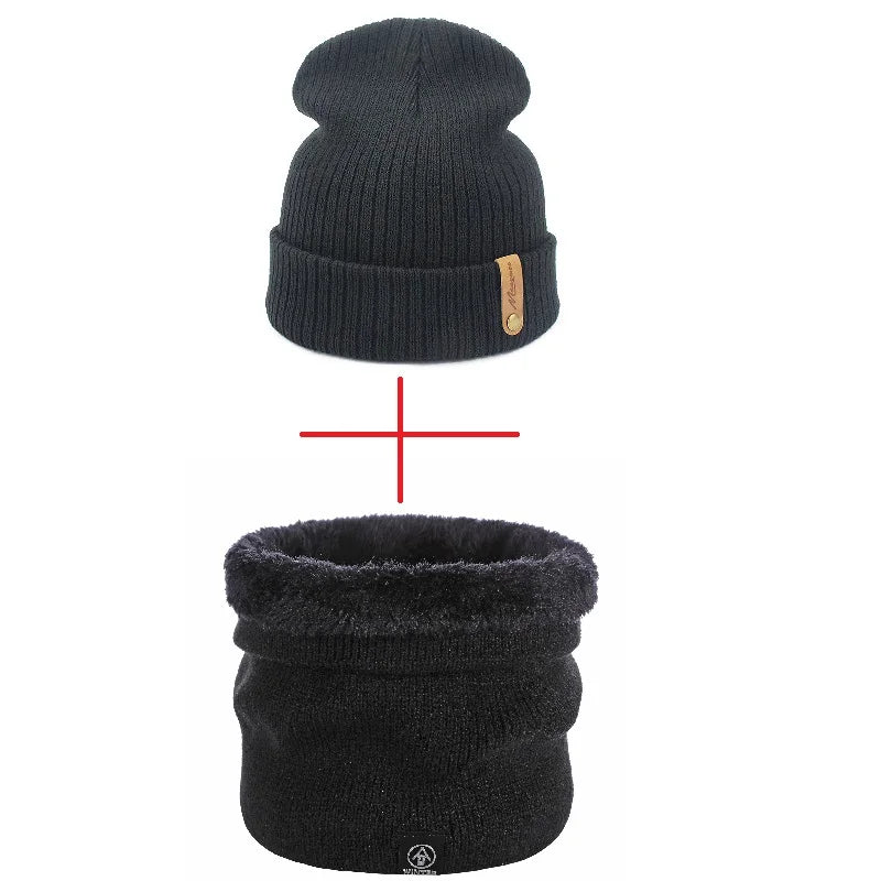 Brand Oohmy Knitted Hats for Men Women, Skullies Caps, Warmer Bonnet, Casual Cap, Monochromatic, Male and Female, Winter, 2024