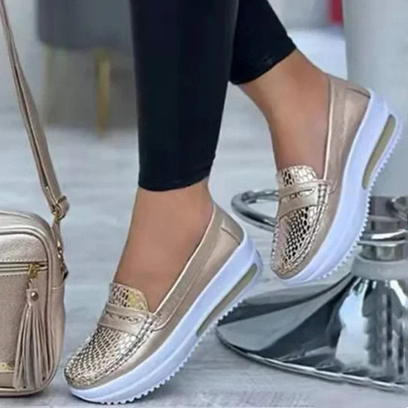 Plus size 43 scarpe piatta casual Donne Fashion Fashion Round Top Top Platform Sneaker Sneaker Comfort non slip femminili