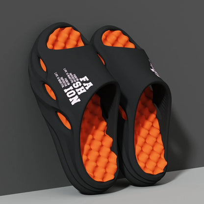 Menn mote massasje tøfler innendørs/utendørs sandaler strand flip flop tykke såle hann lysbilder sommer ikke-skli menn dusj tøfler